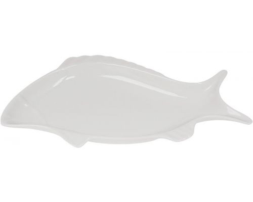 Блюдо фарфоровое "White Fish" 36см, белое Блюдо фарфоровое "White Fish" 36см, белое