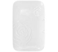 Блюдо фарфоровое "White Rose" прямоугольное 34х21.5см (белый фарфор)