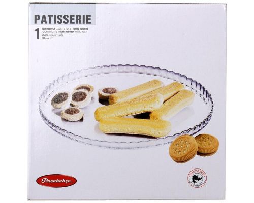 Блюдо Patisserie Ø280мм, стеклянное, с бортом Блюдо Patisserie Ø280мм, стеклянное, с бортом