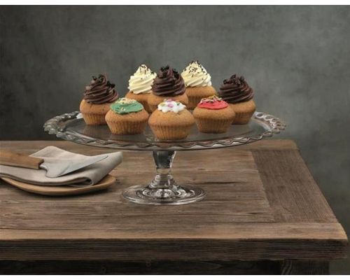 Блюдо стеклянное Patisserie Ø37см на ноге Блюдо стеклянное Patisserie Ø37см на ноге