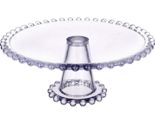 Блюдо тортовница "Bauble Glass" Ø21см стеклянное на ножке