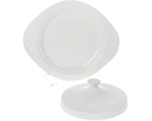 Блюдо White City Ø30см для млинців, з кришкою Блюдо White City Ø30см для млинців, з кришкою