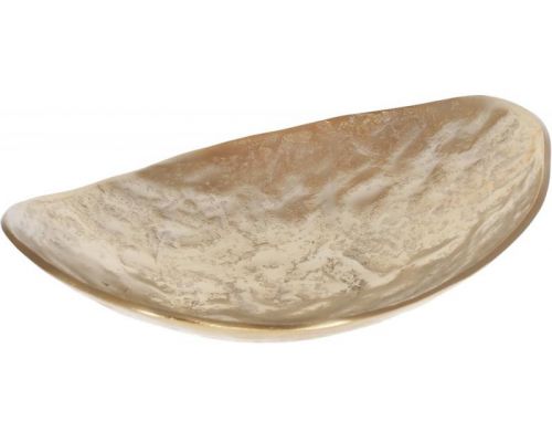 Декоративное блюдо "Amber" 34х27х9см, металл, золото