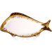 Набор 2 фарфоровых блюда Gold Luxury (для рыбы) 35x19см, фарфор с золотом