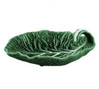 Блюдо-лист глубокое Bordallo Pinheiro Cabbage 25x25см Зеленое