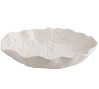 Блюдо сервировочное Bordallo Pinheiro Cabbage 35x25см Бежевое