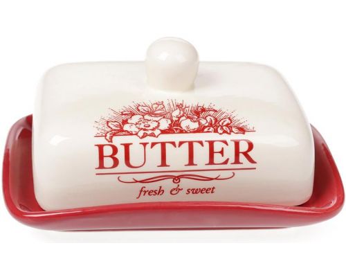 Масленка "Английский Шиповник BUTTER" 18х13.5х8.2см Масленка "Английский Шиповник BUTTER" 18х13.5х8.2см