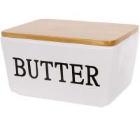 Маслянка (сирниця) керамічна Merceyl "Butter" 14х10см з дерев'яною кришкою