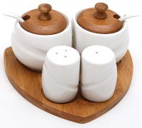 Набор Ceram-Bamboo сервировочный, сахарница 200мл и спецовники