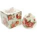 Сахарница Cream Rose "Корейская Роза" 300мл, фарфоровая