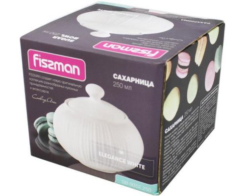 Сахарница Fissman Elegance White 250мл, фарфор Сахарница Fissman Elegance White 250мл, фарфор