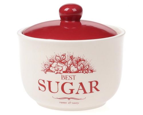 Сахарница керамическая "Английский Шиповник SUGAR" 400мл Сахарница керамическая "Английский Шиповник SUGAR" 400мл