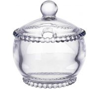 Сахарница стеклянная "Bauble Glass" 10х11см, с крышкой