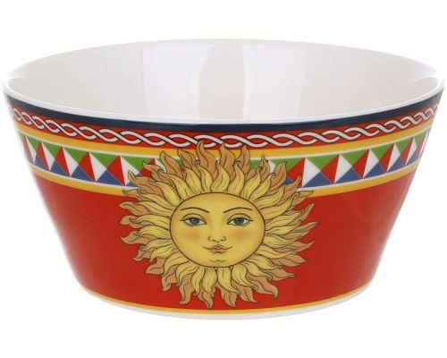 Набор 2 фарфоровые пиалы Sicilia "Sole" 500мл (Солнце)