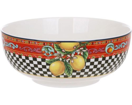 Салатник фарфоровый Sicilia "Limoni" 1600мл (Лимоны)