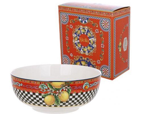 Салатник фарфоровый Sicilia "Limoni" 1600мл (Лимоны)