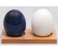 Набор для специй Ceram-Bamboo "Яйца" соль/перец на подставке