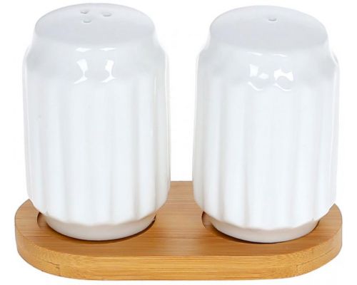 Набір для спецій Nouvelle Home Naturel 100мл, 12х6х7.5см, сільничка та перечниця на підставці Набір для спецій Nouvelle Home Naturel 100мл, 12х6х7.5см, сільничка та перечниця на підставці