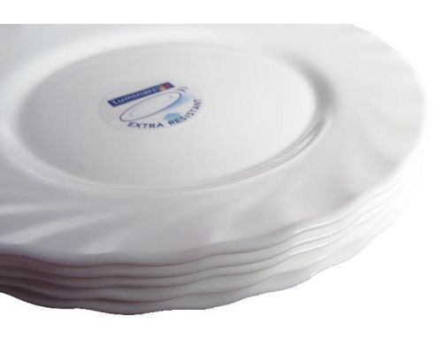 Десертная тарелка Luminarc Trianon White Ø19см, стеклокерамическая Десертная тарелка Luminarc Trianon White Ø19см, стеклокерамическая