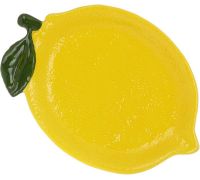 Набор 2 керамические тарелки "Lemon" 26х18см, Желтый лимон