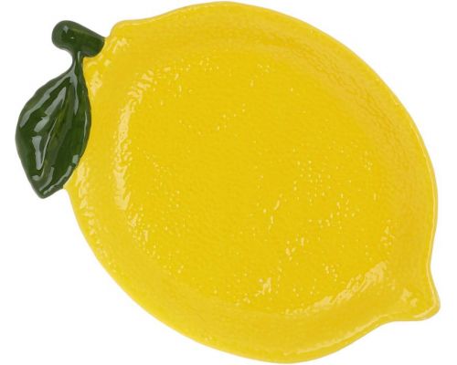 Набор 2 керамические тарелки "Lemon" 26х18см, Желтый лимон