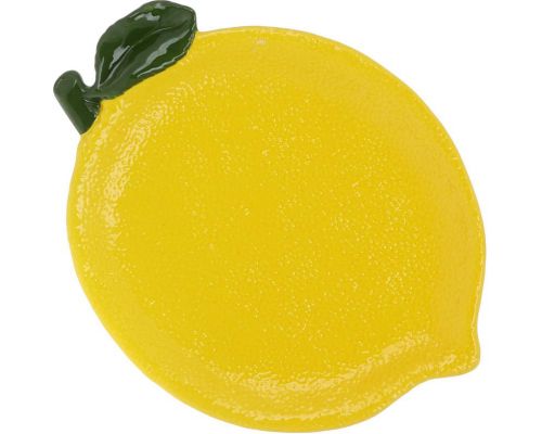 Набор 2 керамические тарелки "Lemon" 30х18см, Желтый лимон