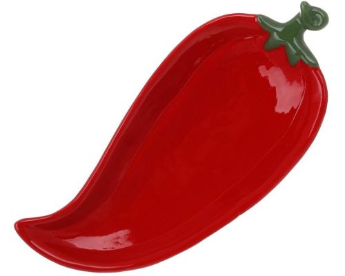 Набор 2 керамические тарелки "Pepper" 22х10см, Красный перец
