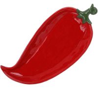 Набор 2 керамические тарелки "Pepper" 33х15см, Красный перец