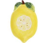 Набор 3 керамические тарелки "Lemon" 31х20см, Желтый лимон