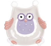 Набор 4 блюда "Owl Family" 18.9см керамика (десертные тарелки)