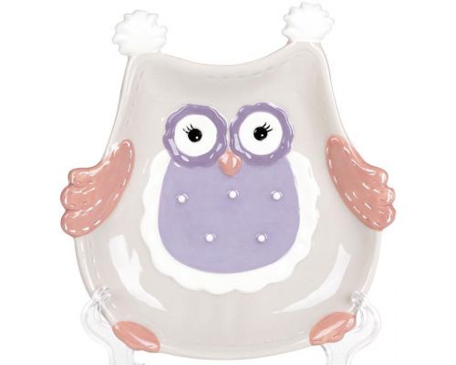 Набор 4 блюда "Owl Family" 18.9см керамика (десертные тарелки) Набор 4 блюда "Owl Family" 18.9см керамика (десертные тарелки)
