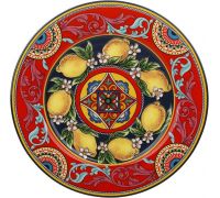 Набор 4 фарфоровые тарелки Sicilia "Ornamento" Ø19см (Орнамент)