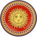 Набор 4 фарфоровые тарелки Sicilia "Sole" Ø19см (Солнце)