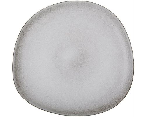 Набор 4 керамические тарелки "Edelstein Gray" Ø27см, серый гранит