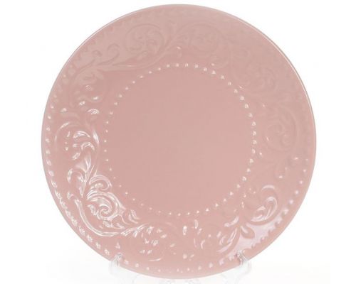 Набор 6 десертных тарелок Leeds Ceramics Ø21.5см, каменная керамика (розовые) Набор 6 десертных тарелок Leeds Ceramics Ø21.5см, каменная керамика (розовые)