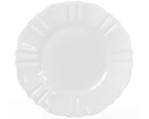 Набор 6 десертных тарелок Leeds Ceramics SUN Ø20см, каменная керамика (белые) Набор 6 десертных тарелок Leeds Ceramics SUN Ø20см, каменная керамика (белые)