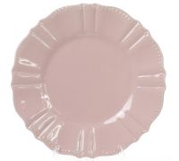 Набор 6 десертных тарелок Leeds Ceramics SUN Ø20см, каменная керамика (розовый-пепельный)