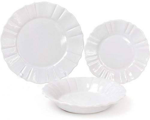 Набор 6 глубоких тарелок Leeds Ceramics SUN Ø23см, каменная керамика (белые) Набор 6 глубоких тарелок Leeds Ceramics SUN Ø23см, каменная керамика (белые)