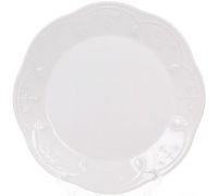 Набор 6 обеденных тарелок Leeds Ceramics Ø28.5см, каменная керамика (белые)