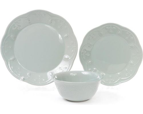 Набор 6 обеденных тарелок Leeds Ceramics Ø28.5см, каменная керамика (мятные) Набор 6 обеденных тарелок Leeds Ceramics Ø28.5см, каменная керамика (мятные)