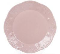 Набор 6 обеденных тарелок Leeds Ceramics Ø28.5см, каменная керамика (розовые)