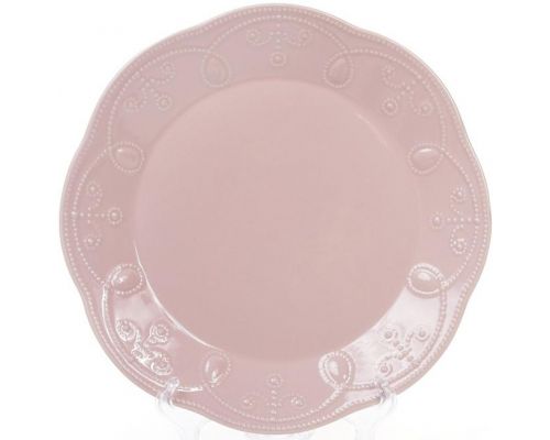 Набор 6 обеденных тарелок Leeds Ceramics Ø28.5см, каменная керамика (розовые) Набор 6 обеденных тарелок Leeds Ceramics Ø28.5см, каменная керамика (розовые)