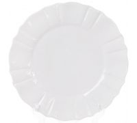 Набор 6 обеденных тарелок Leeds Ceramics SUN Ø26см, каменная керамика (белые)
