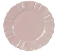 Набор 6 обеденных тарелок Leeds Ceramics SUN Ø26см, каменная керамика (розовый-пепельный)
