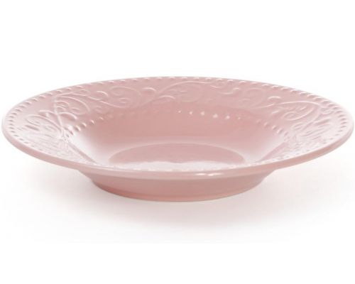 Набір 6 супових тарілок Leeds Ceramics Ø23см, кам'яна кераміка (рожеві) Набір 6 супових тарілок Leeds Ceramics Ø23см, кам'яна кераміка (рожеві)