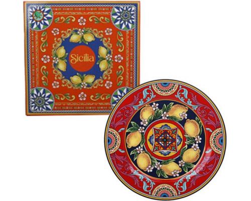Тарелка фарфоровая Sicilia "Ornamento" Ø27см (Орнамент)