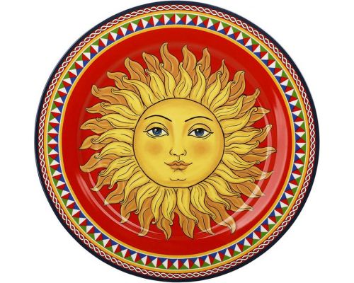Тарелка фарфоровая Sicilia "Sole" Ø27см (Солнце)