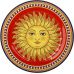 Тарелка фарфоровая Sicilia "Sole" Ø27см (Солнце)