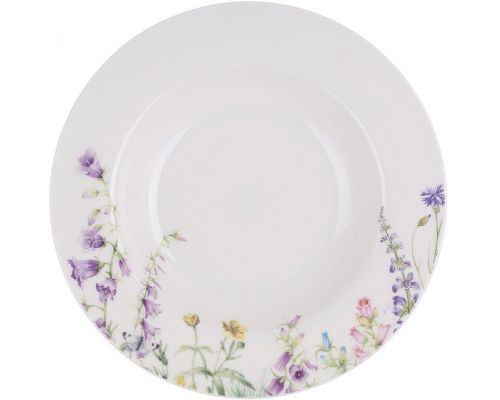 Тарелки фарфоровые суповые Floral Ø22см, набор 6 тарелок