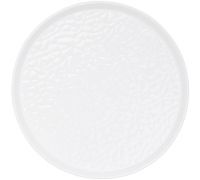 Тарелки фарфоровые "White City" Bubbles Ø24см, набор 2 круглые тарелки